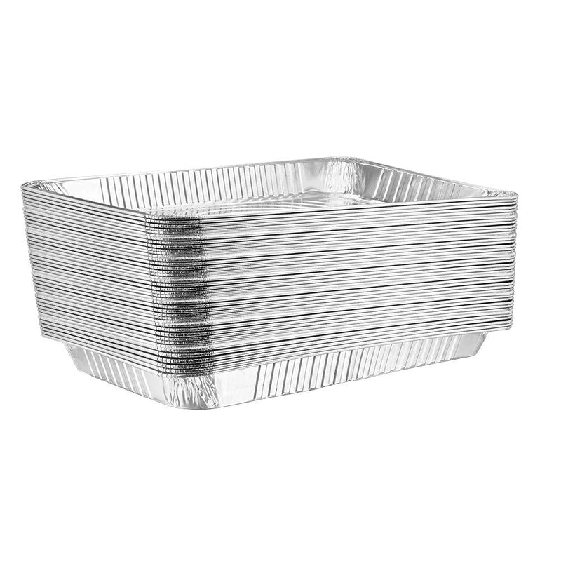 Foil Reusable Medium Size Steam Baking Pan, Silver, 20-in, for Baking/Cooking/Steaming M9W0