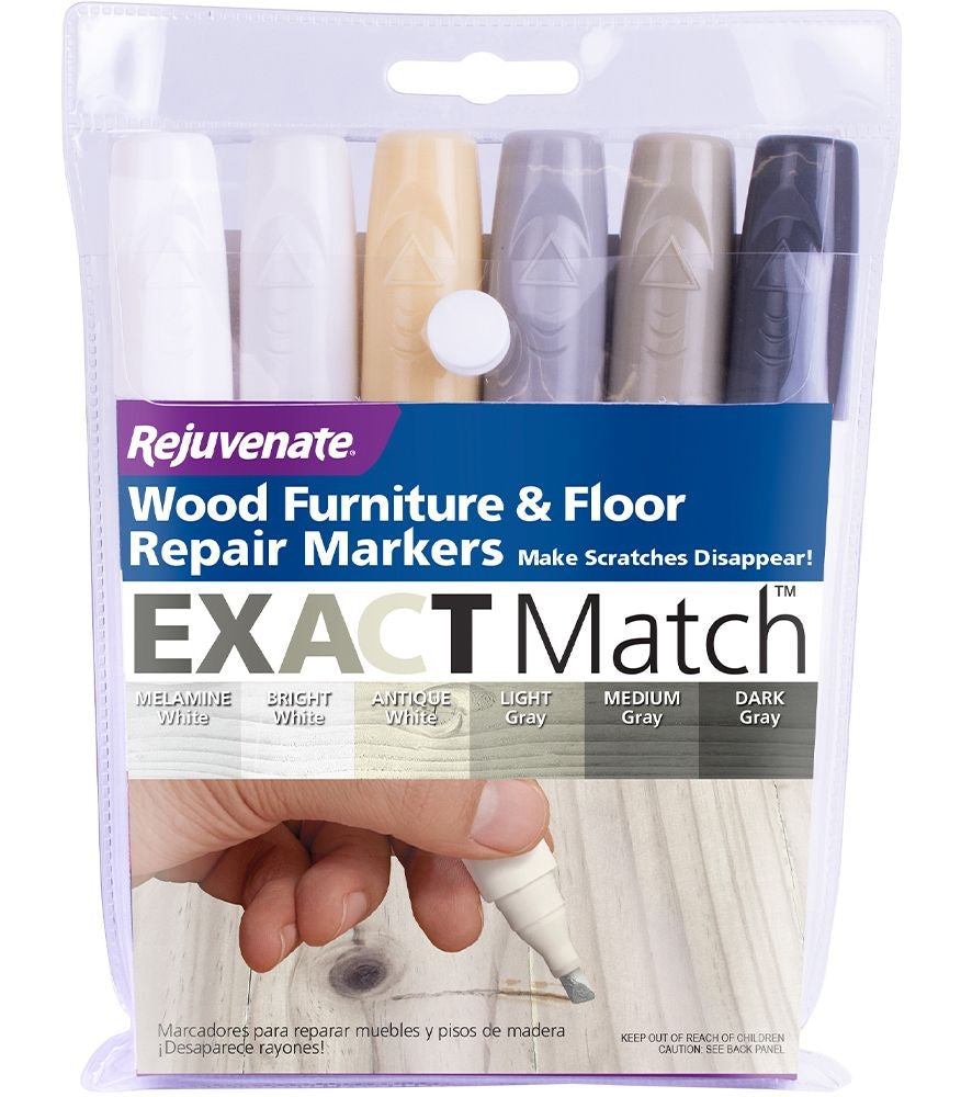 Exact Match Wood Furniture & Floor Repair Markers, White-Grey, 6 Shades J3G8 - product image 2