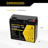 12V 18Ah Deep Cycle Lithium (LiFePO4) Battery K9F6 - product image 3
