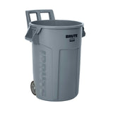Commercial Wheeled Brute Circular Outdoor Garbage Can, Grey, 121-L P7A0 - product image 1