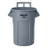 Commercial Wheeled Brute Circular Outdoor Garbage Can, Grey, 121-L P7A0 - product image 2