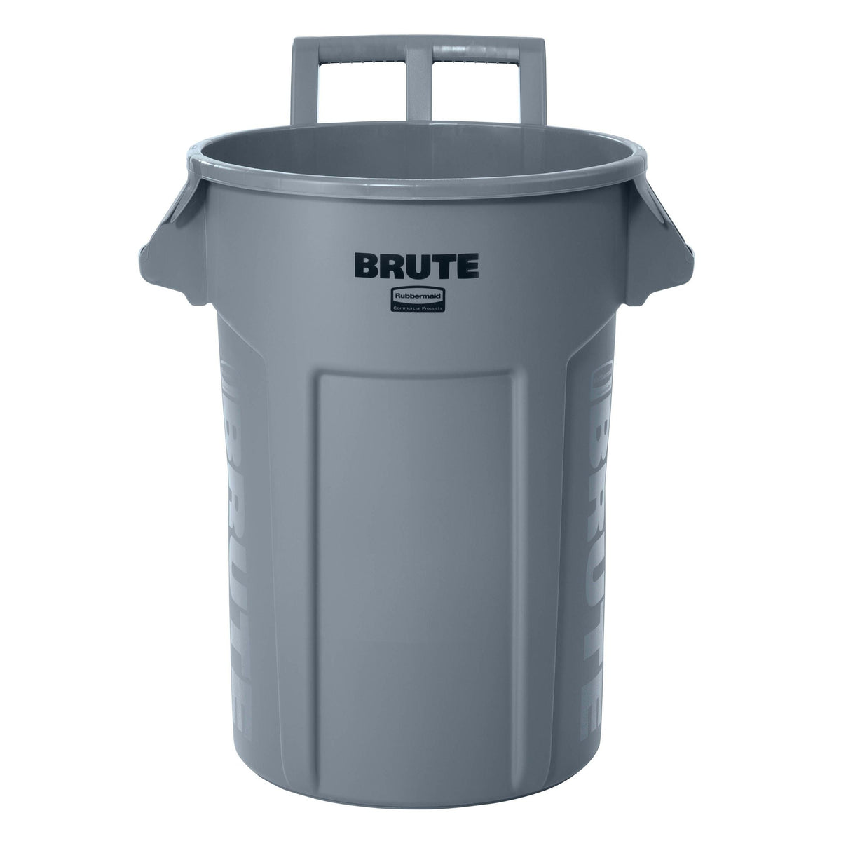 Commercial Wheeled Brute Circular Outdoor Garbage Can, Grey, 121-L J7C0 - product image 2