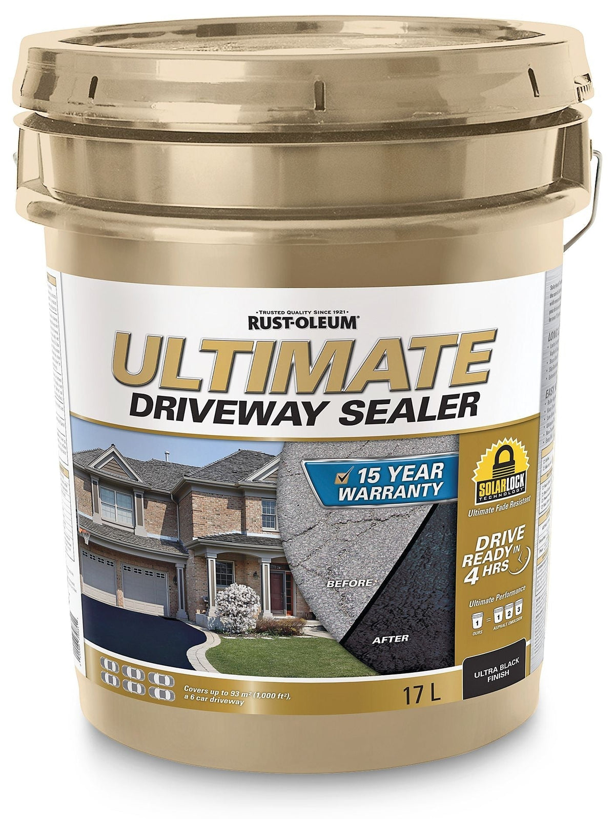 15-Year Ultimate Asphalt Driveway Sealer, 1000 sq. ft Coverage, Ultra Black, 17-L D5Q3 - product image 1