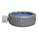 Spa Santorini Grey 7-Person Luxe HydroJet Pro Round Smart Spa, 85-in x 31.5-in R1C9 - product image 1