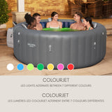 Spa Santorini Grey 7-Person Luxe HydroJet Pro Round Smart Spa, 85-in x 31.5-in R1C9 - product image 8