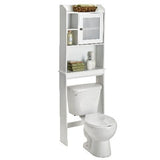Caraway 1-Door Over-The-Toilet Spacesaver Bathroom Storage Shelf/Cabinet, Soft White E2Q4 - product image 1