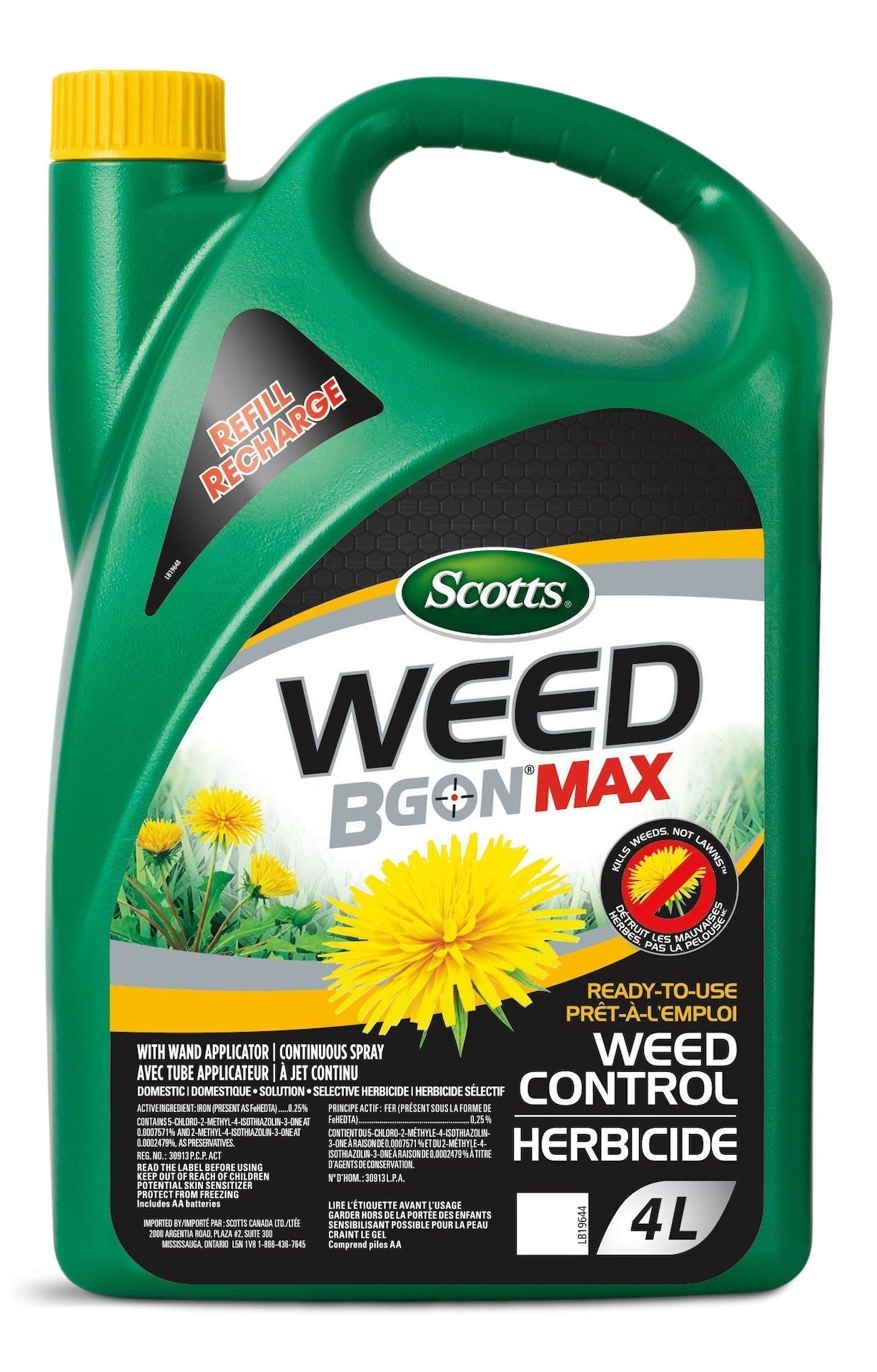 Weed B Gon MAX Ready-To-Use Weed Control for Lawns Refill, 4-L S7H2 - product image 1