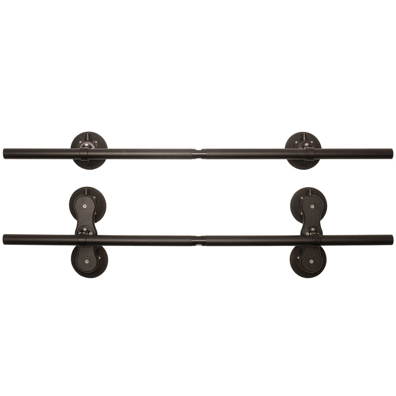 Monkey Bars Aluminum Roof Cross-Bar System, Powder Coated Black, 60-in R7G1