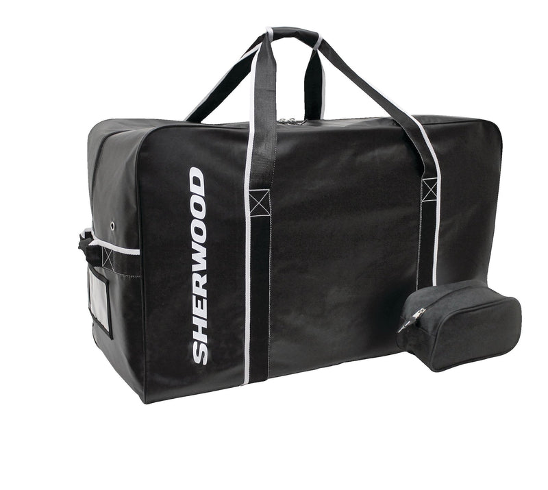 Team Tarp Hockey Bag with Accessories/Toiletry Bag, Carry, Junior, Black, 30-in I3B5