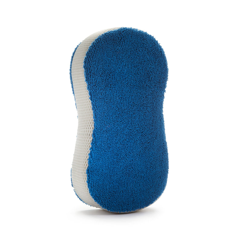 2-in-1 Microfibre Wash Sponge, Blue, 1-pc K7L6