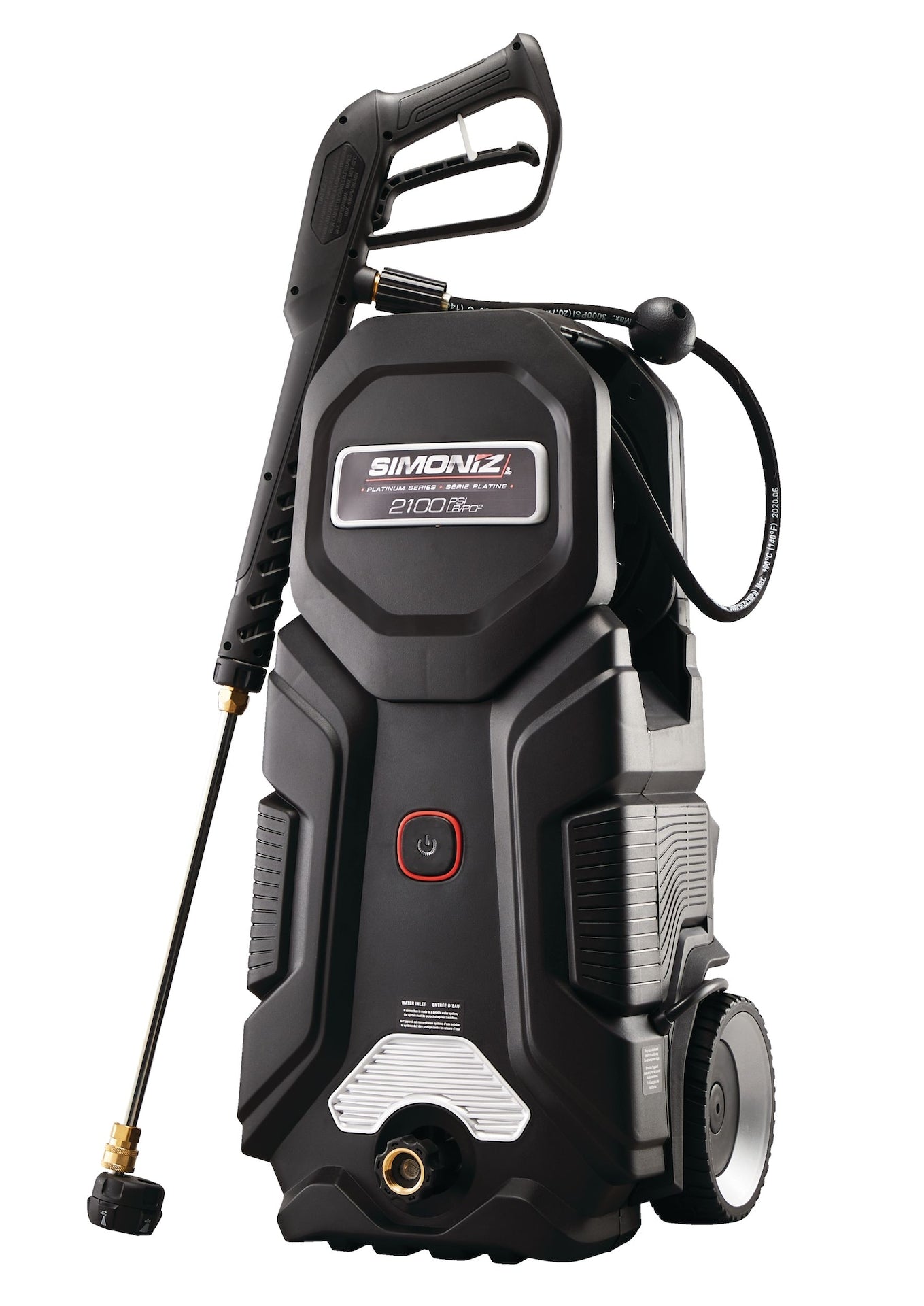Platinum 2100 PSI 1.5 GPM Corded Cold Water Wheeled Brushed Electric Pressure Washer with Foam Blaster V6D4 - product image 2