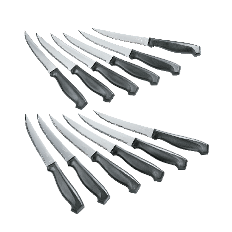 é Stainless Steel Laser Steak Knife Set, Dishwasher Safe, 12-pc Q3E6
