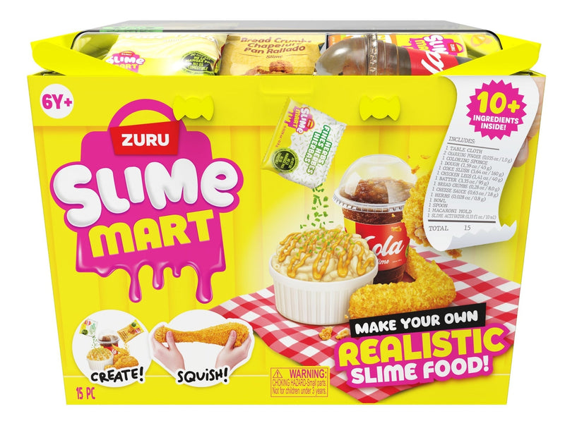 Mart Small Shopping Basket, Series 2, Fast Food, Yellow D3B1