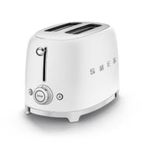 50's Retro Style Wide Slot Pop Up Electric Toaster with 6 Settings, 2-Slice, Matte White X0B2 - product image 1