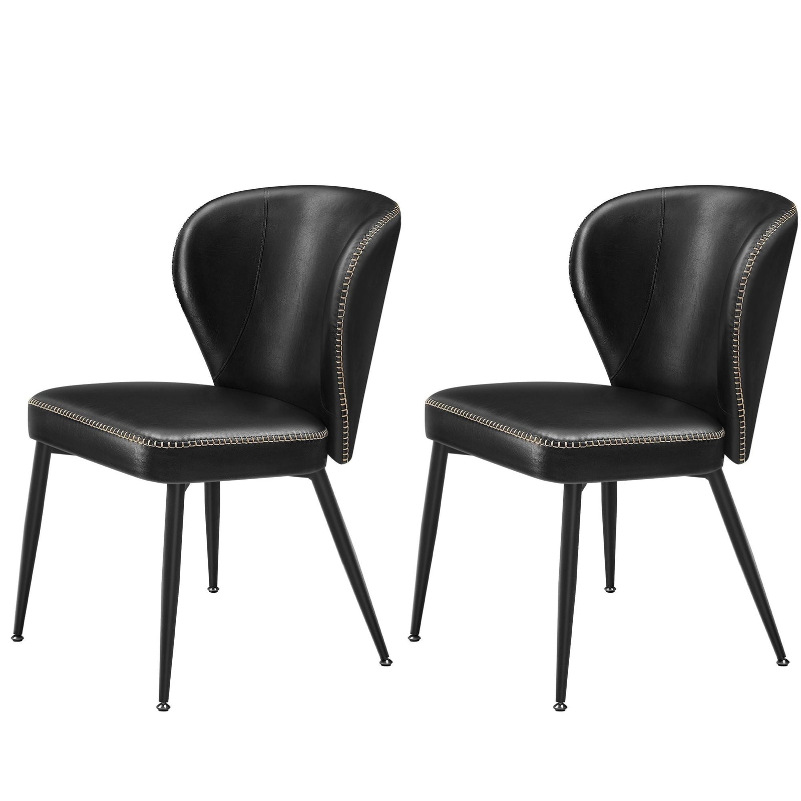 Home Mid-Century Modern Black Dining Chairs Set, 2-pk O6C7 - product image 1