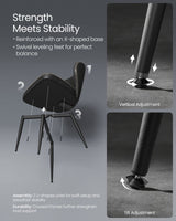 Home Mid-Century Modern Black Dining Chairs Set, 2-pk O6C7 - product image 3
