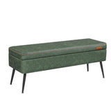 Home Modern Forest Green Ottoman Storage Bench T8Q9 - product image 1