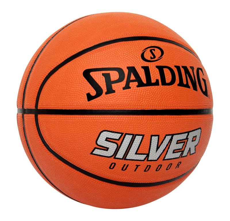Silver Outdoor Rubber Basketball, Official Size 7 (29.5-in), Orange D8H5