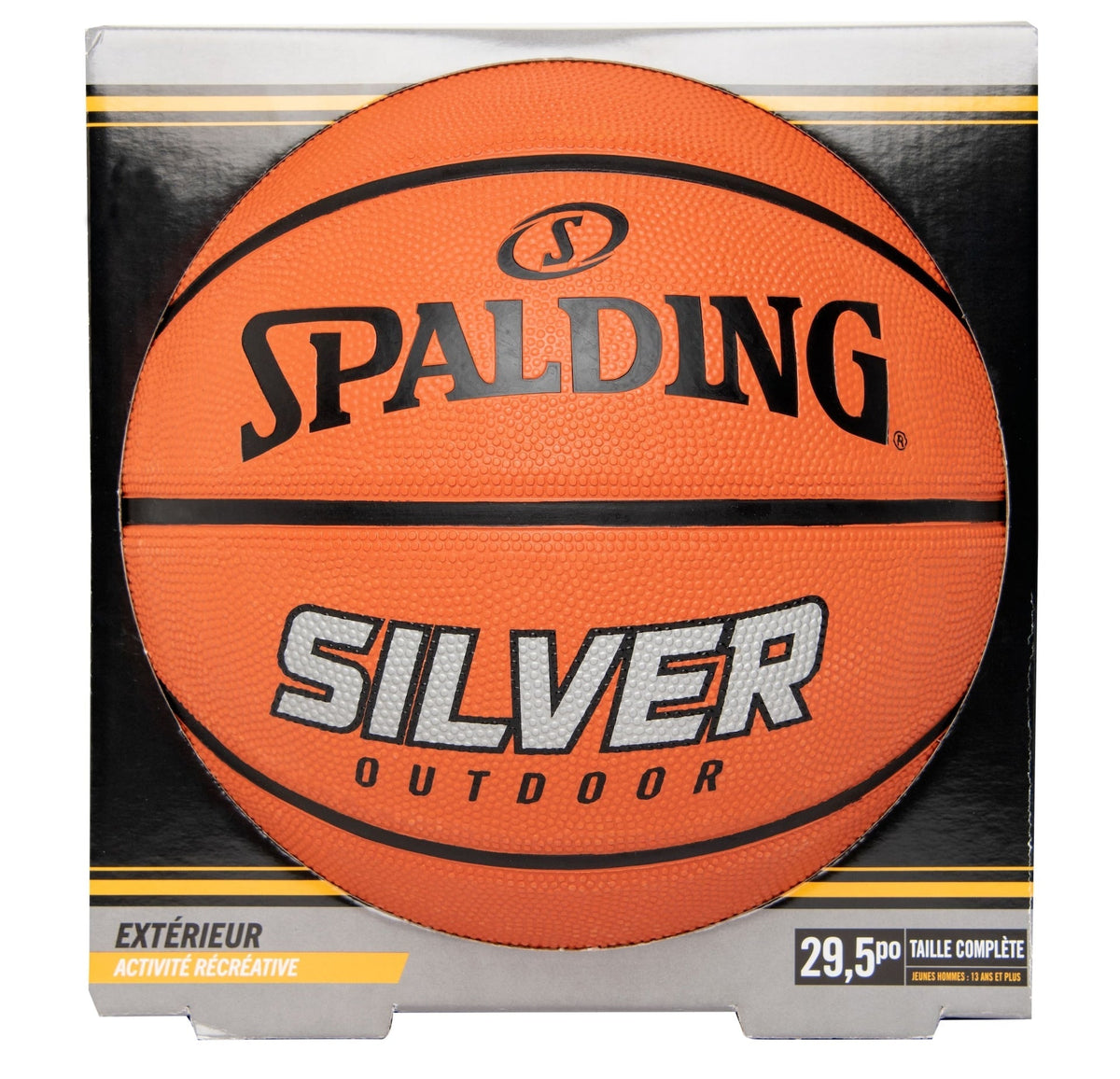 Silver Outdoor Rubber Basketball, Official Size 7 (29.5-in), Orange D8H5 - product image 3