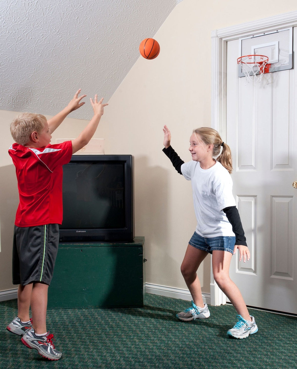 Slam Jam Indoor Over-the-Door Mounting Mini Basketball Hoop & Net with Ball G1L6 - product image 4