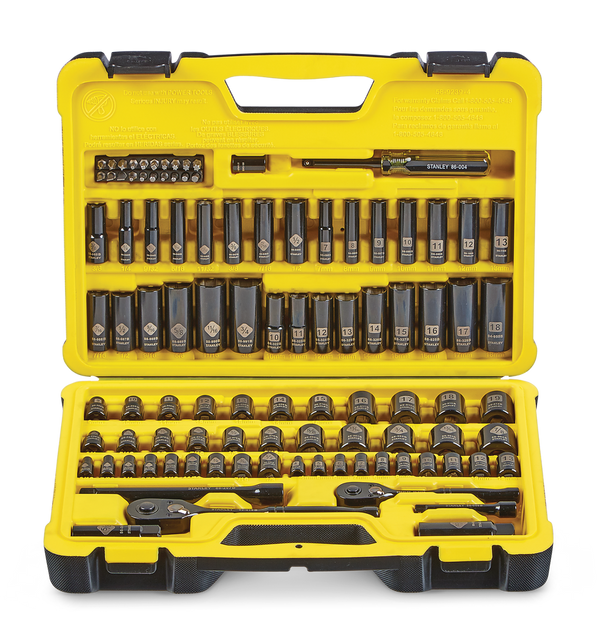 Professional Grade Black Chrome Socket Set, 99-pc, SAE/Metric R9A8