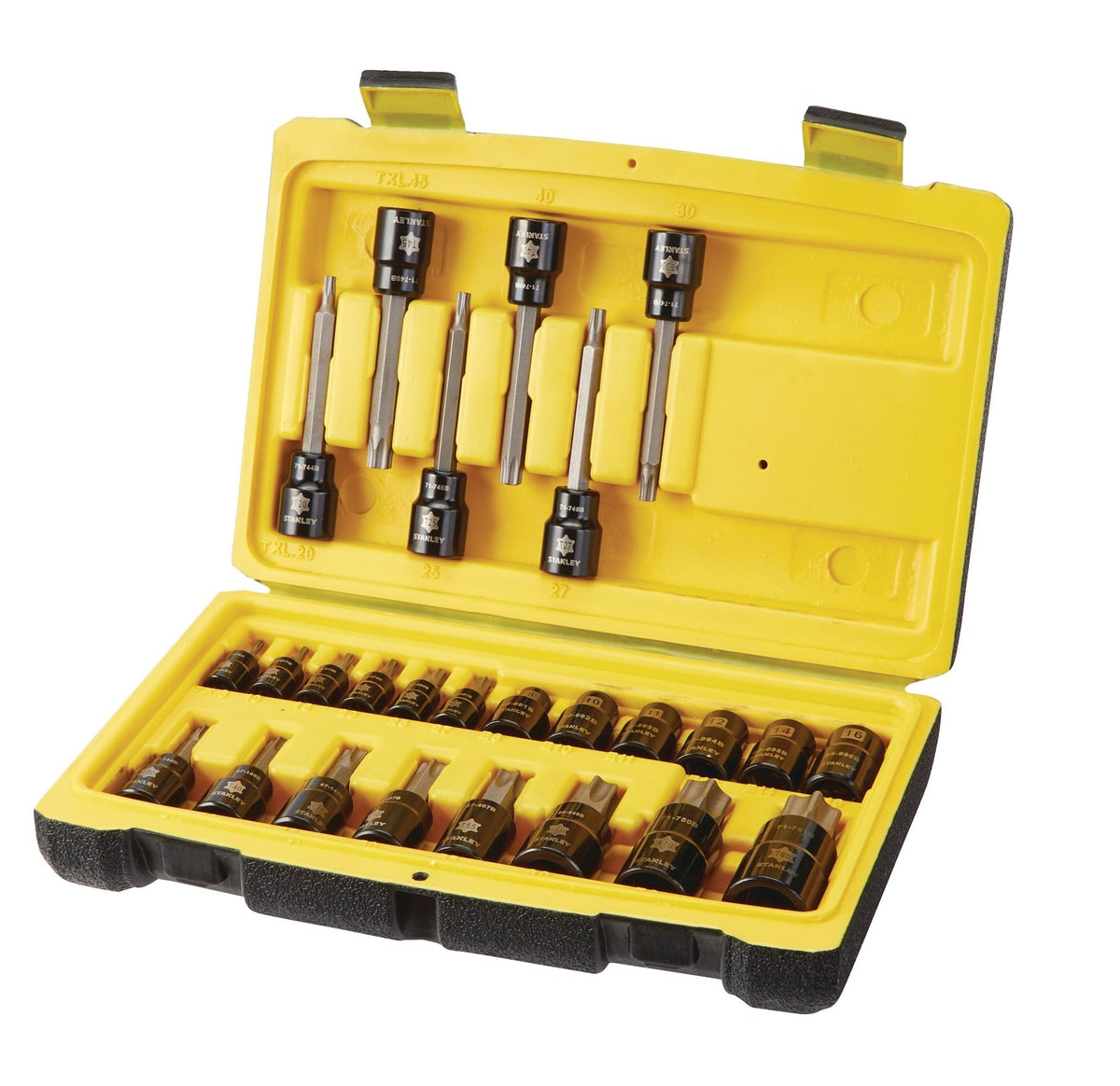 Professional Grade Black Chrome Torx Bit Socket Set, 26-pc, SAE/Metric G0K9 - product image 1