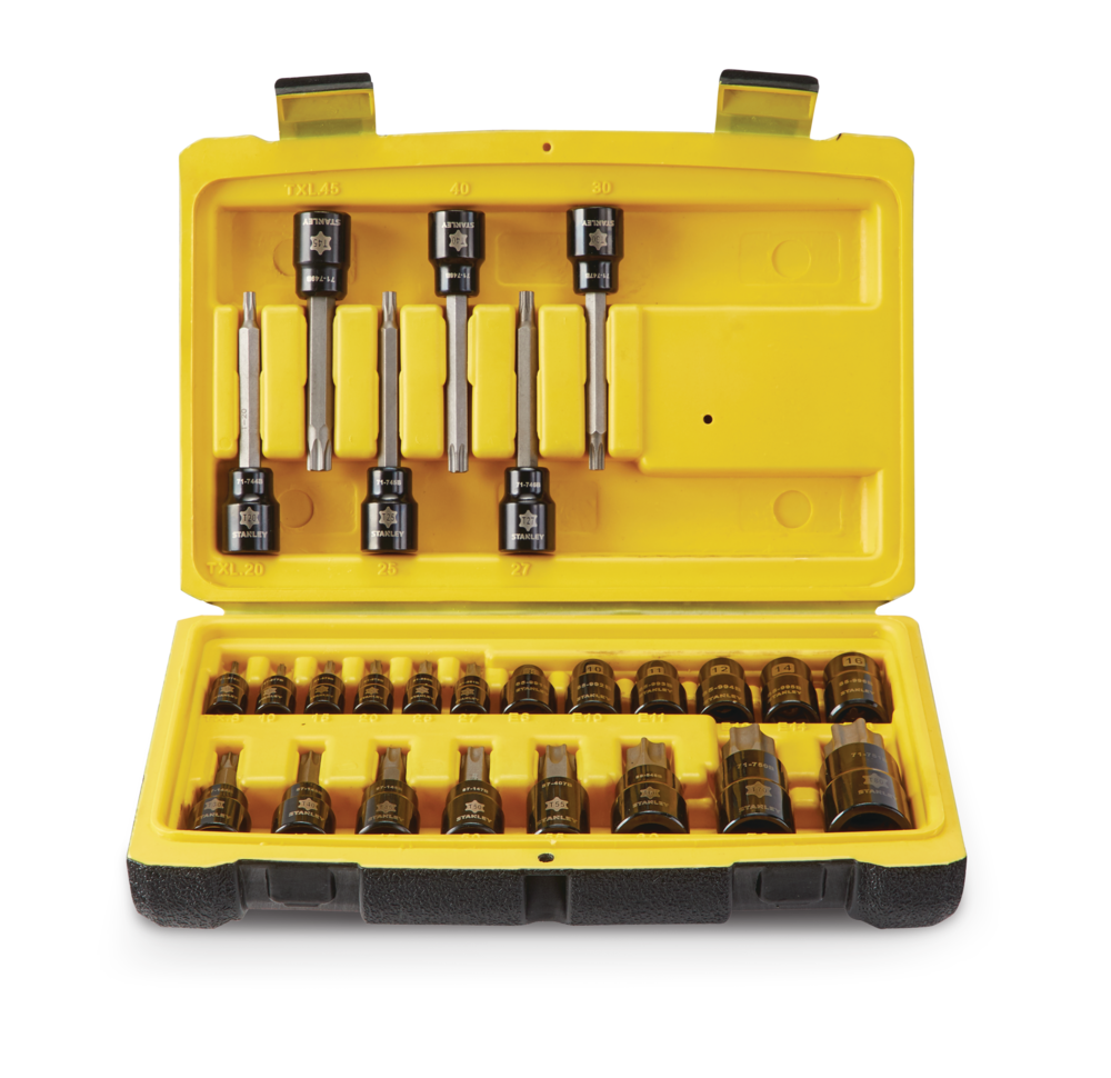 Professional Grade Black Chrome Torx Bit Socket Set, 26-pc, SAE/Metric G0K9 - product image 3