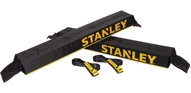 Roof Top Universal Rack Pad & Luggage Carrier System, Adjustable with 2 Tie-Down Straps, Black E1G9