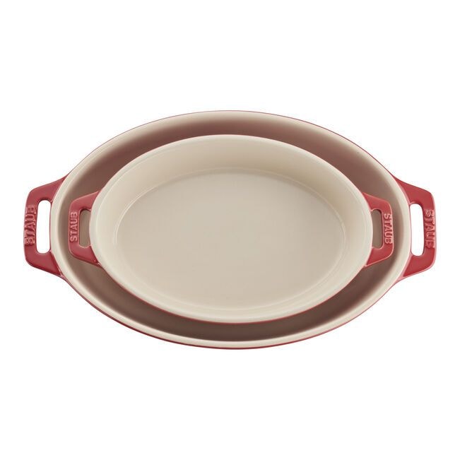 Oval 2 piece Baking Set Cherry V4N6 - product image 1
