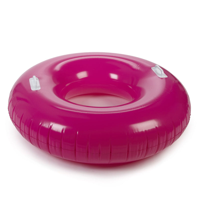 & Finn Inflatable Round Pool Swim Tube, 40 x 10-in, Assorted Colours P5J0