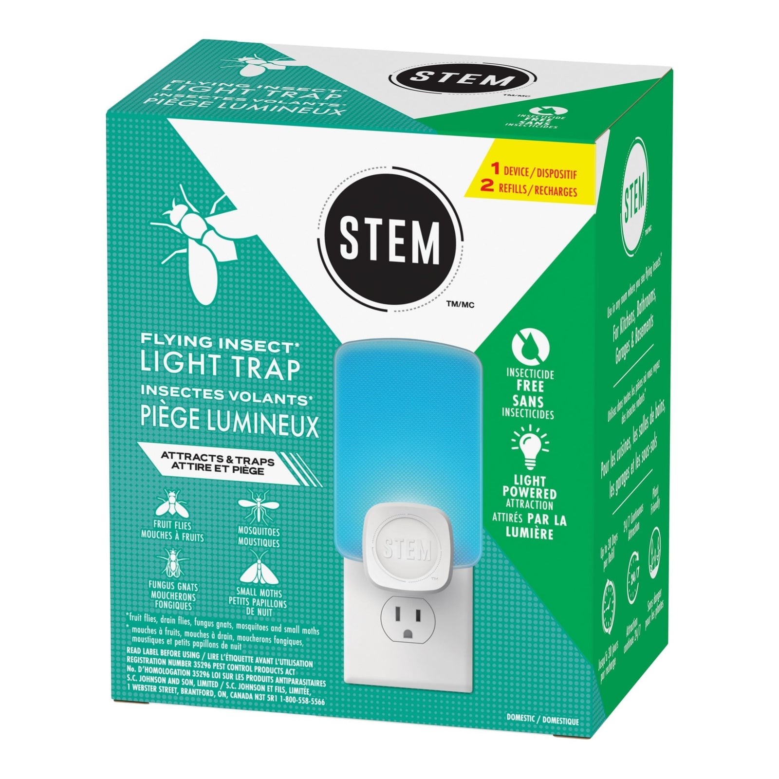 Light Trap Starter Kit for Flies/Mosquitoes/Moths D9E9 - product image 2