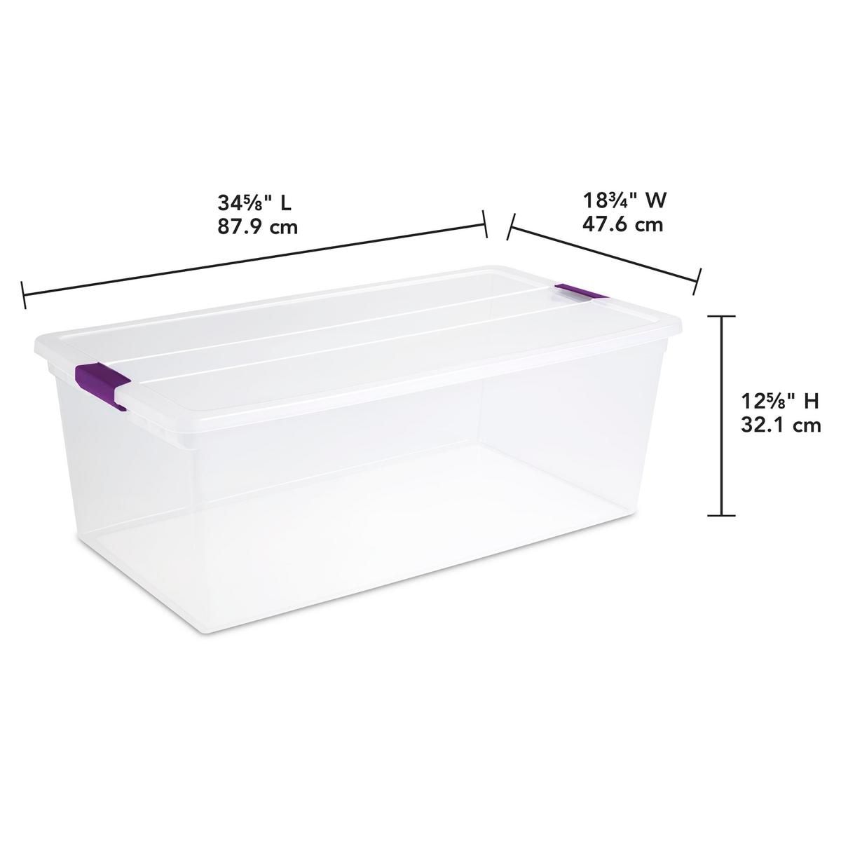ClearView Storage Box with Latched Lid, 104-L C5G9 - product image 5