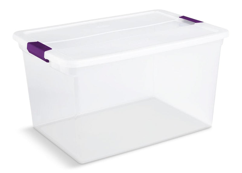 ClearView Storage Box with Latched Lid, 62-L P9C2