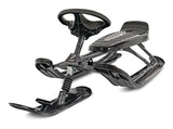 GT King Size Kids' 2-Person Winter Snow Racer Sled with Steering Wheel & Brakes, Grey Z8O0 - product image 3