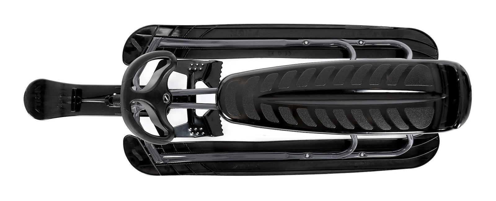 GT King Size Kids' 2-Person Winter Snow Racer Sled with Steering Wheel & Brakes, Grey Z8O0 - product image 7