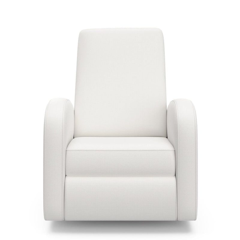 Santa Monica Swivel Glider, Ivory Basketweave B3D9