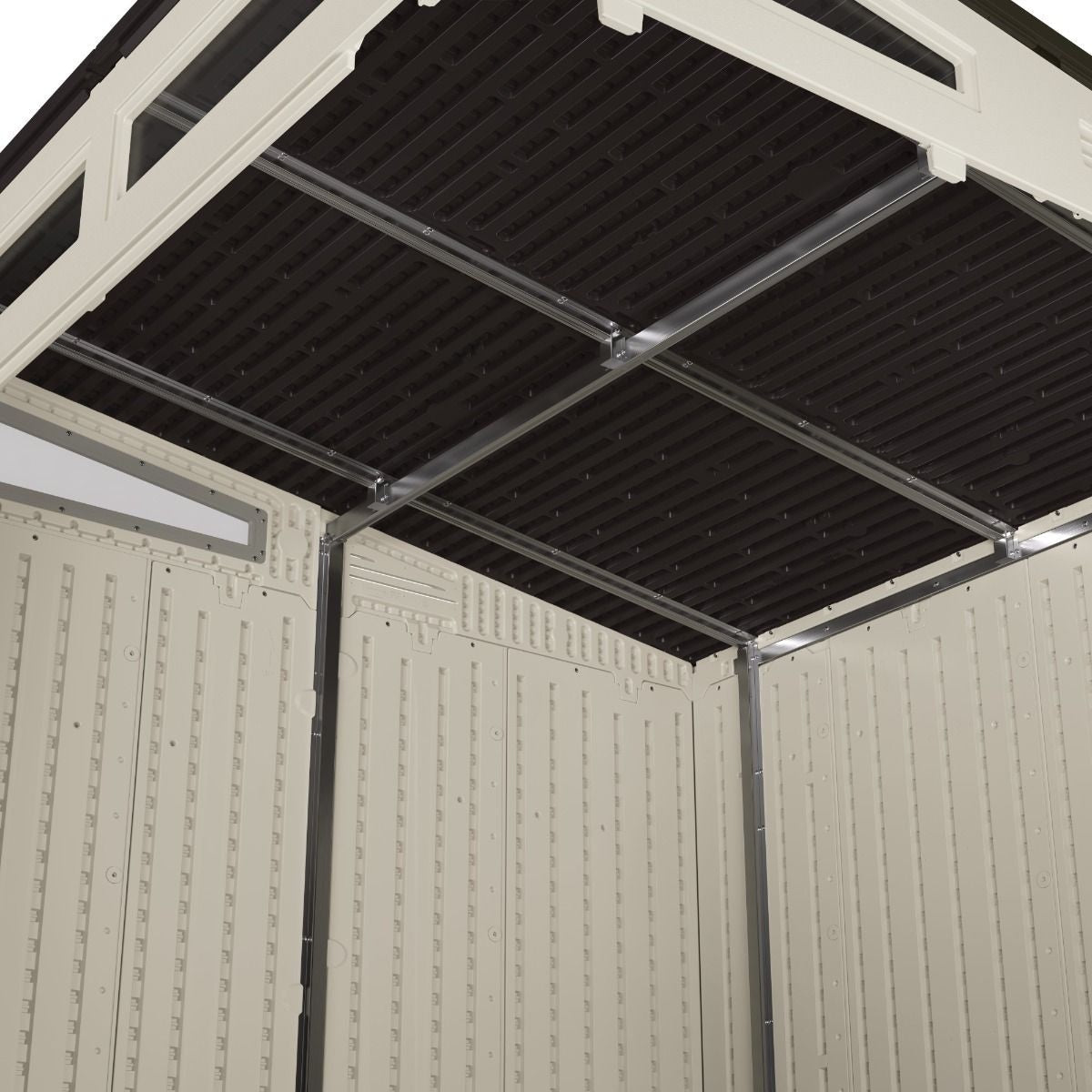 Modernist 7x7-ft Vanilla/Dove Grey Storage Shed I2H2 - product image 7