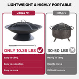 Genesee Round Fire Pit, Black X7O5 - product image 6