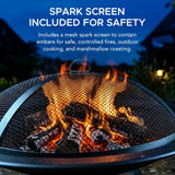 Genesee Round Fire Pit, Black X7O5 - product image 7