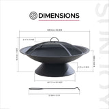 Genesee Round Fire Pit, Black X7O5 - product image 8