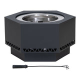 Hexagonal Low Smoke Stainless Steel Fire Pit, 26-in J8Y0 - product image 1