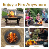 Decor Replacement Fire Pit Bowl, Black, 32-in H4E5 - product image 3