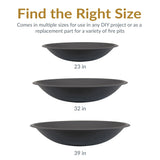 Decor Replacement Fire Pit Bowl, Black, 32-in H4E5 - product image 6