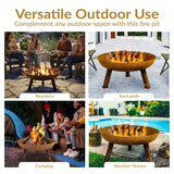 Decor Rustic Cast Iron Fire Bowl, 30-in C9E7 - product image 3