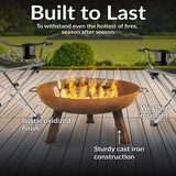 Decor Rustic Cast Iron Fire Bowl, 30-in C9E7 - product image 4