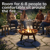 Decor Rustic Cast Iron Fire Bowl, 30-in C9E7 - product image 6