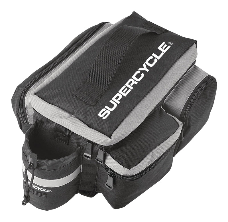 Rack Top Bike Bag withAluminum Foil & Reflective Strip, 8L, Black D5C6