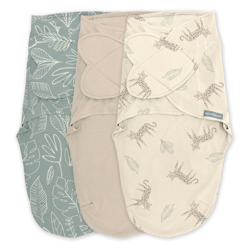 Original Swaddle Adjustable Baby Wrap with Quick Change, Born Free, Size S/M, Ages 0-3m, 3-pk F2X4