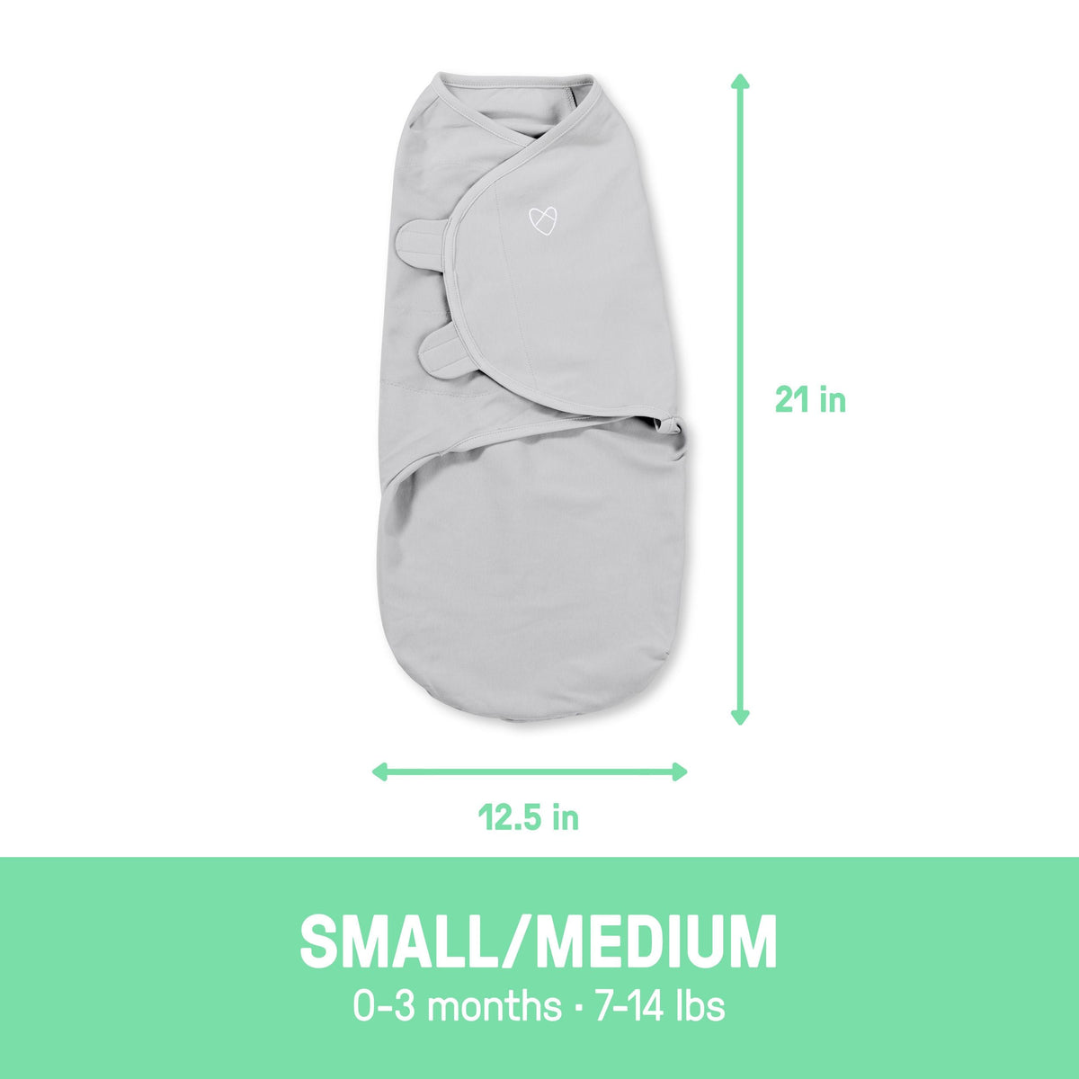 Original Swaddle Adjustable Baby Wrap with Quick Change, Born Free, Size S/M, Ages 0-3m, 3-pk F2X4 - product image 6