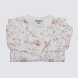 The Elk Baby Floral Print Premium Organic Cotton Play and Grow Rib Foot Zippy, Various Sizes N5V0 - product image 1